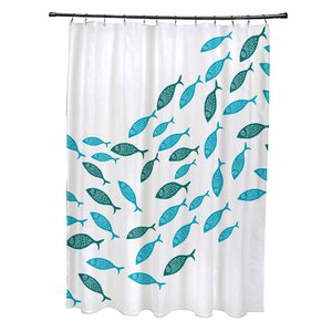 Cedarville Polyester Coastal Shower Curtain