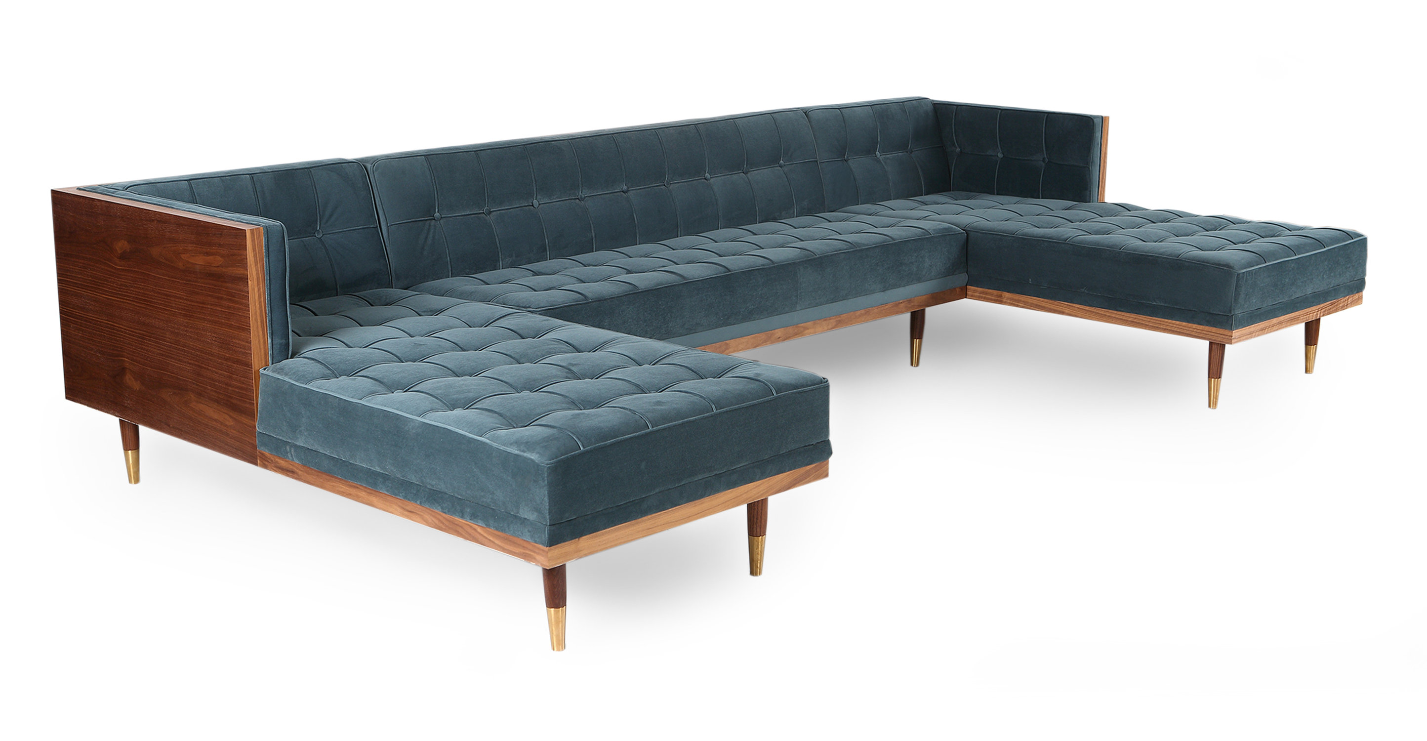 Corrigan Studio Carey Box Sofa U Shaped Modular Sectional Wayfair
