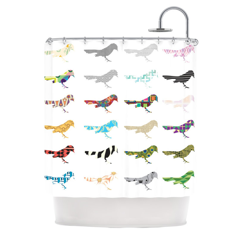 KESS InHouse Birds Shower Curtain & Reviews Wayfair