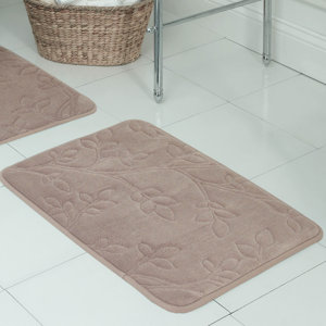 Spring Leaves Micro Plush Memory Foam Bath Mat