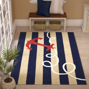Boys Rugs You Ll Love Wayfair Berau Anchor Hand Tufted Indoor Outdoor Area Rug