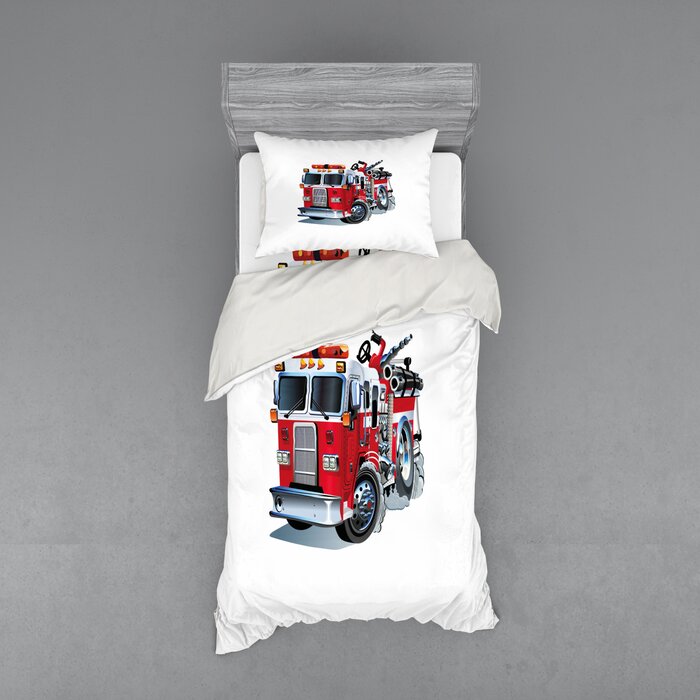 Navy Blue Red White Ambesonne Union Jack Duvet Cover Set Queen