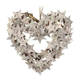 Heart Shaped Door Wreaths Wayfair Co Uk Heart Shaped Star 24cm Wreath