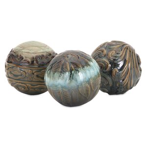 Arlena 3 Piece Ceramic Sphere Set