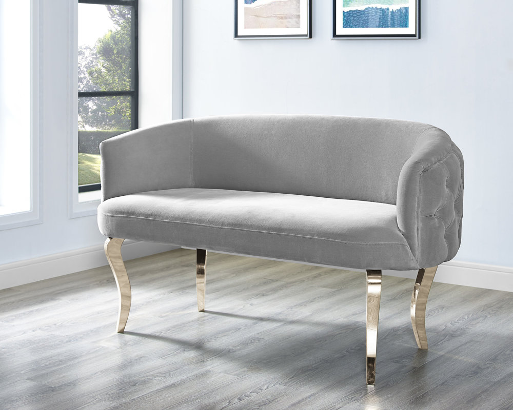 Willa Arlo Interiors Brookmount Grey Velvet Loveseat Reviews - Defaultname willa arlo interiors brookmount grey velvet loveseat reviews - defaultname