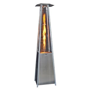 View Contemporary Square Design Portable 40 000 Btu Propane Patio Heater