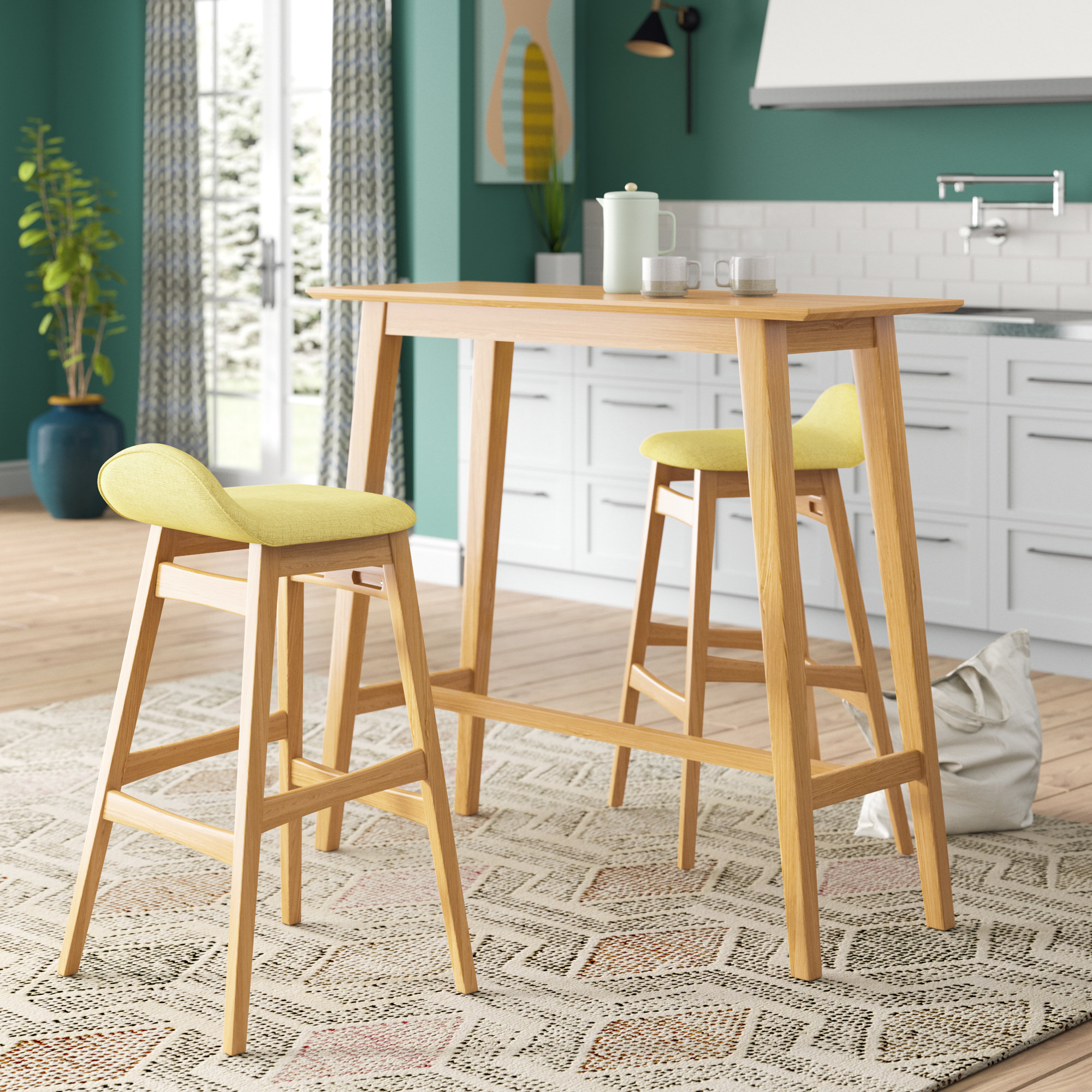 Langley Street Adriana 3 Piece Pub Table Set Reviews Wayfair