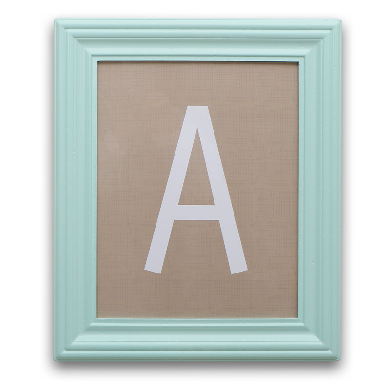 The Peanut Shell Letter Framed Art | Wayfair