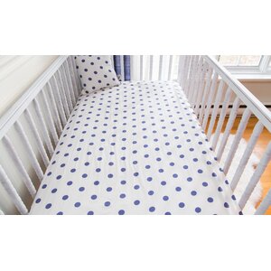 Polka Dots Organic Fitted Crib Sheet