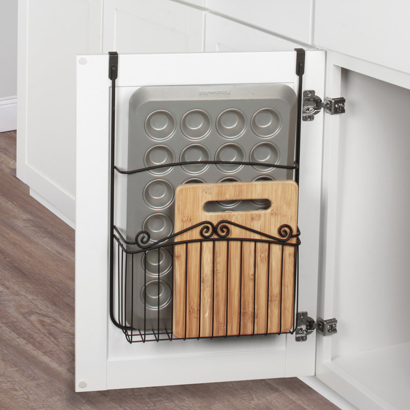 Spectrum Scroll Over Cabinet Door Organizer Reviews Wayfair Scroll Over Cabinet Door Organizer