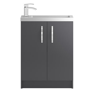 Ultra 60 cm Wandbefestigter Waschtisch für Dopp..