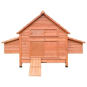 Multi-Level Wooden Chicken Coop