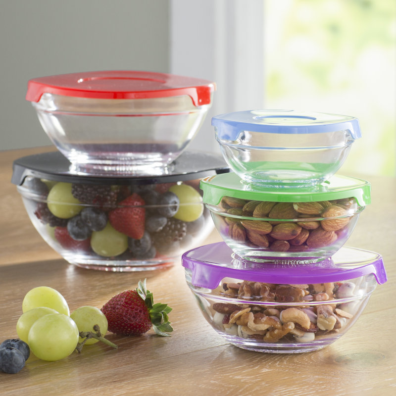 Wayfair Basics™ Wayfair Basics Glass 5 Container Food Storage Set