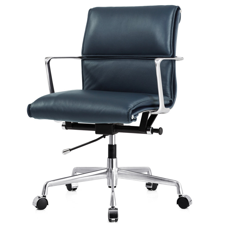 Meelano Italian Leather Office Chair & Reviews Wayfair