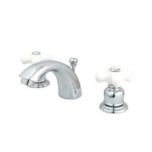 Mini-Widespread Bathroom Faucet with Drain Assembly