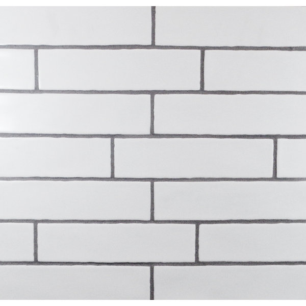 Mulia Tile Hills Wavy Edge 3 X 12 Subway In Matte White Wayfair