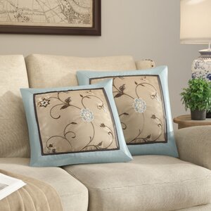 Brierwood Embroidered Throw Pillow (Set of 2)