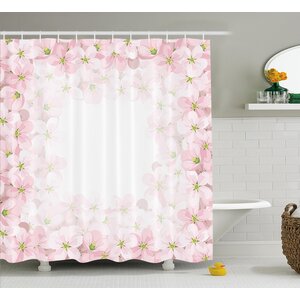 Hallie Flower Petals Blooms Shower Curtain