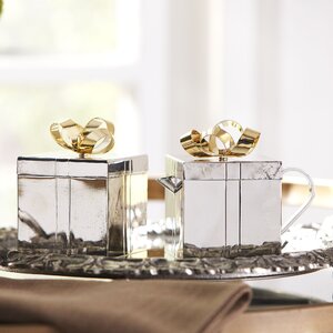 Golden Bow Sugar & Creamer Set