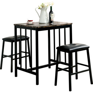 3 Piece Counter Height Dining Set by Red Barrel ..