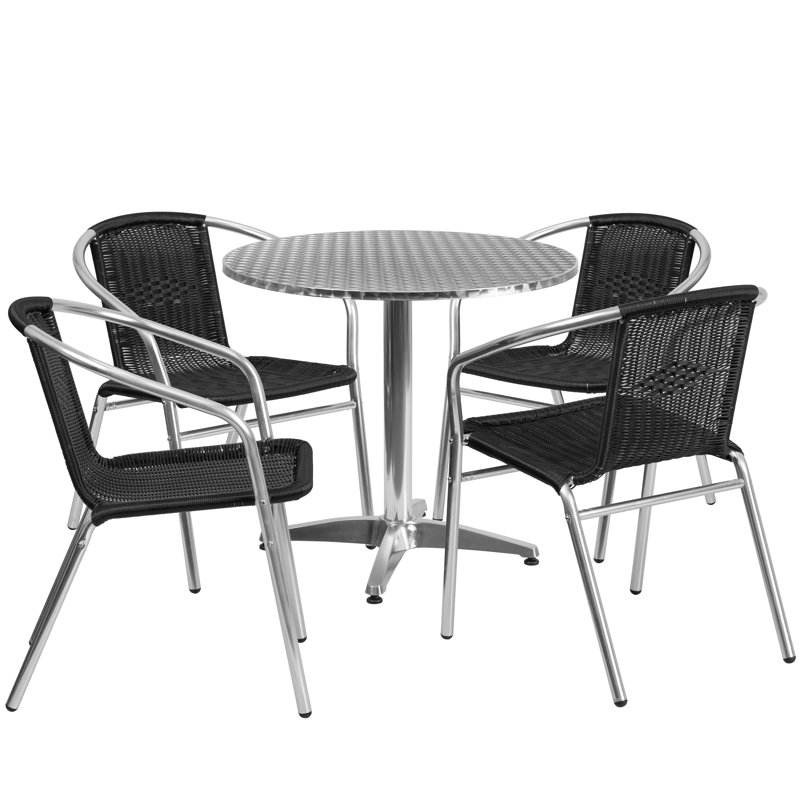 Flash Furniture 5 Piece Bistro Set & Reviews Wayfair