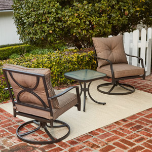 Palm Bay 3 Piece 2 Person Deep Seating Group with Cushions