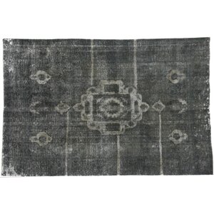 One-of-a-Kind Vintage Hand-Knotted Gray Area Rug