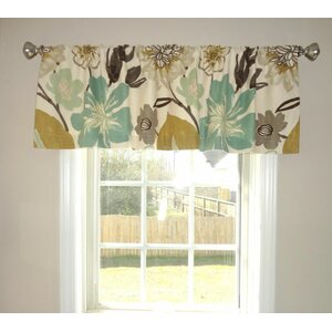 Katreesha Floral 52'' Window Valance