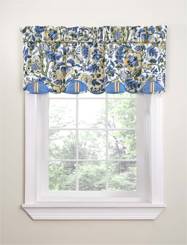 Waverly Imperial Dress Porcelain 50 Curtain Valance Reviews Wayfair   Imperial Dress Porcelain 50%2522 Curtain Valance 