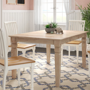 Table With Self Storing Leaves Wayfair Adams Extendable Solid Wood Dining Table