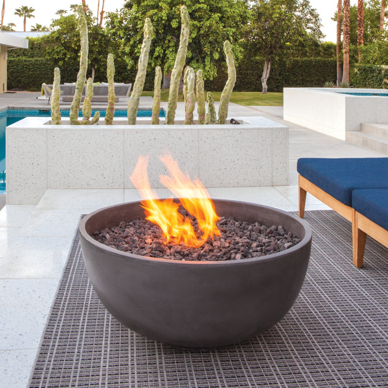 BJFS Urth Concrete Natural Gas/Propane Fire Pit & Reviews | Wayfair