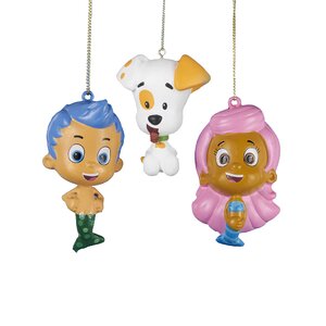 3 Piece Bubble Guppies Blow Mold Hanging Figurine ...