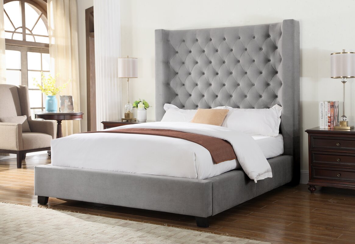 Bestmasterfurniture Upholstered Panel Bed & Reviews 