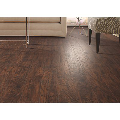 Mohawk Hanbridge 5 25 X 47 11 93mm Hickory Laminate Flooring Hanbridge 5 25 X 47 11 93mm Hickory Laminate Flooring In Dark Brown