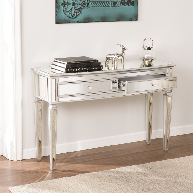 Elosie Mirrored Console Table