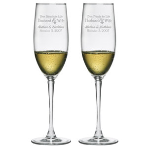Best Friends for Life Champagne Flute (Set of 2)