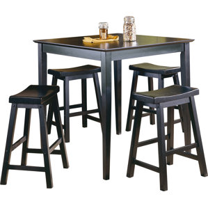 Elizabet Piece Counter Height Pub Set by Red Bar..