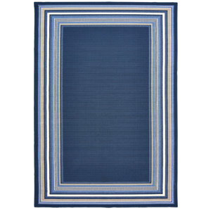 Hadiya Navy Blue Indoor/Outdoor Area Rug