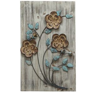 Rustic Floral Panel I Wall Du00e9cor