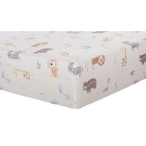 Buy Crayon Jungle Deluxe Flannel Fitted Crib Sheet!