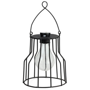 Wilson Solar Powered 1-Light LED Outdoor Metal Hanging Lantern
