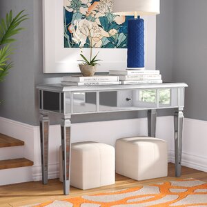 Loganne Mirrored Console Table