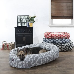 Links Sherpa Bagel Bolster Pet Bed