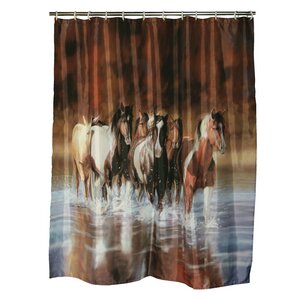 V Shultz Horse Shower Curtain