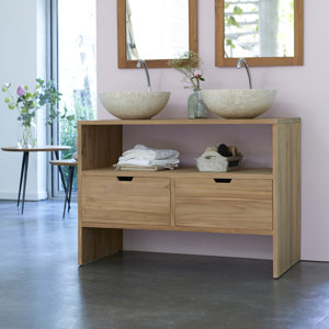 110 cm Wandmontierter Waschbeckenunterschrank Le..