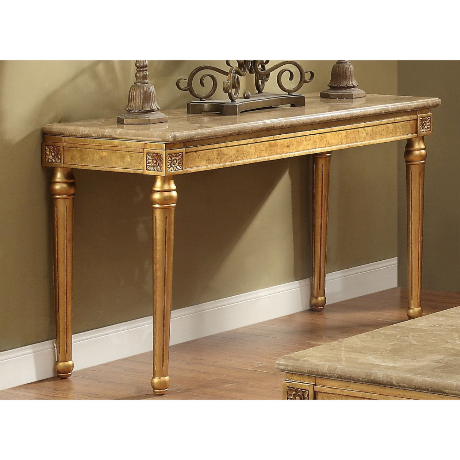Tupper Marble Top Console Table