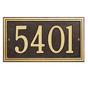 Double Line 1-Line Wall Address Plaque