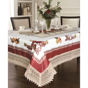 Akins Tablecloth With Lace Trimming