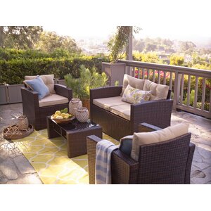 Raven 4 Piece Seating Group with Cushion