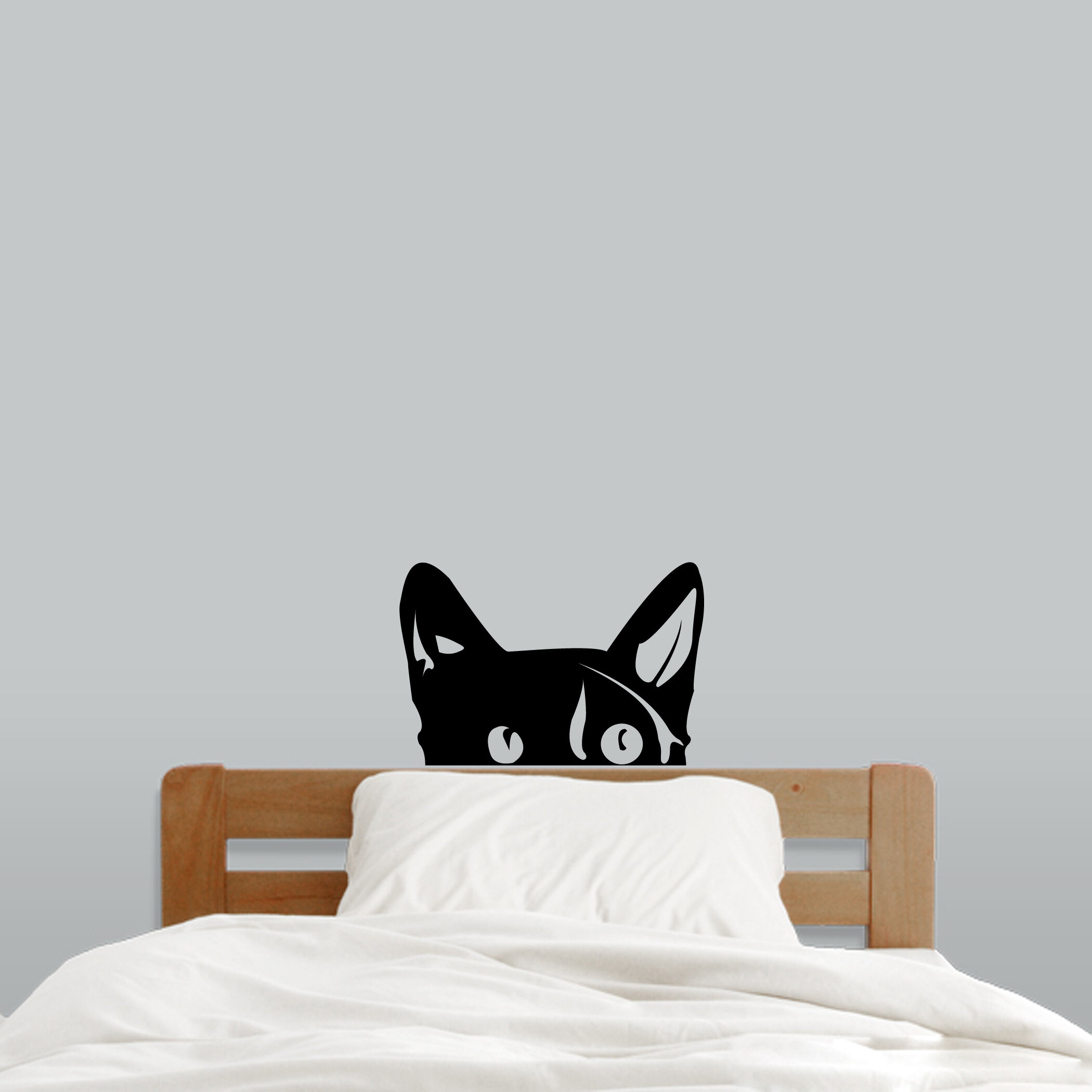 Peeping Cat Wall Decal